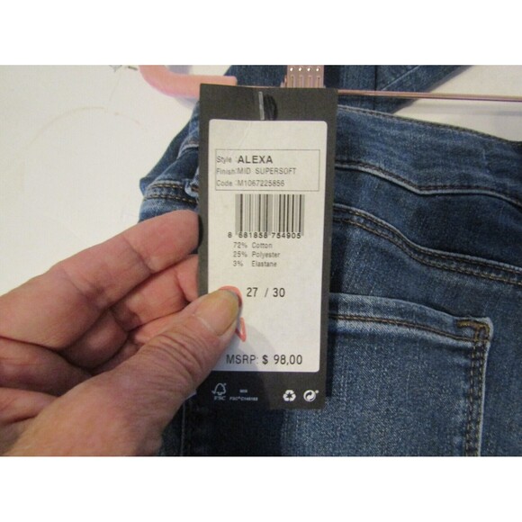 Mavi Alexa Jeans NWT Mid Rise Supersoft Skinny Stretch Retail $98 Women Sz 27/30 - Picture 14 of 14